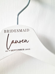 Personalised Wooden Hanger for Bridesmaids