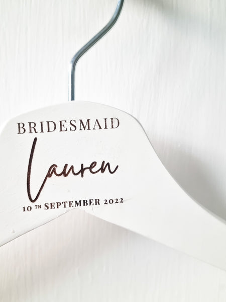 Personalised Wooden Hanger for Brides