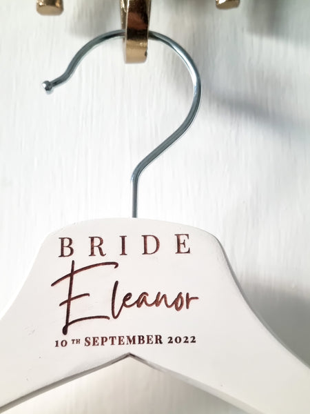 Personalised Wooden Hanger for Bridesmaids
