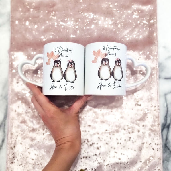 Personalised Penguin Mug Set