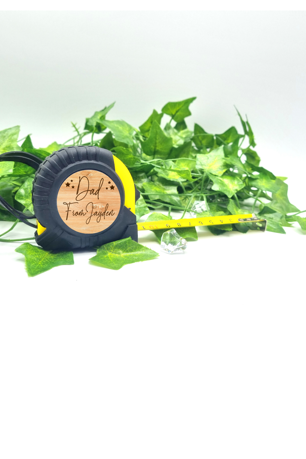 Personalized Tape Measure Gift For Dad – Engraved “No One Measures Up To You” Father's Day/Birthday Present