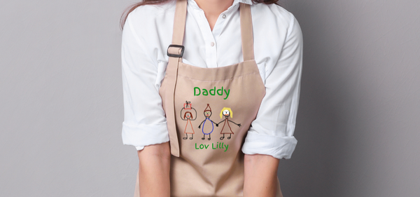 Haz tu propio delantal personalizado para papá