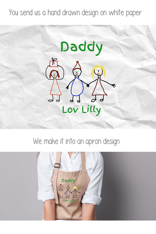 Make Your Own Personalised Apron for Daddy