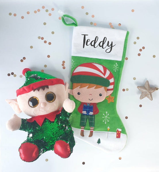 The Christmas Collection Elf Stocking