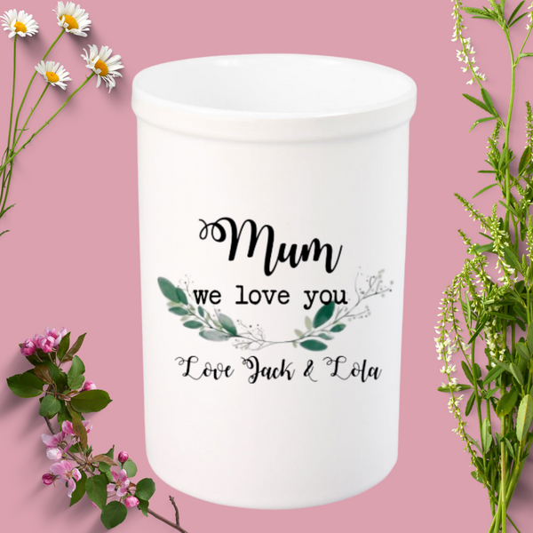 Personalised Botanical Mother's Day Flower Vase