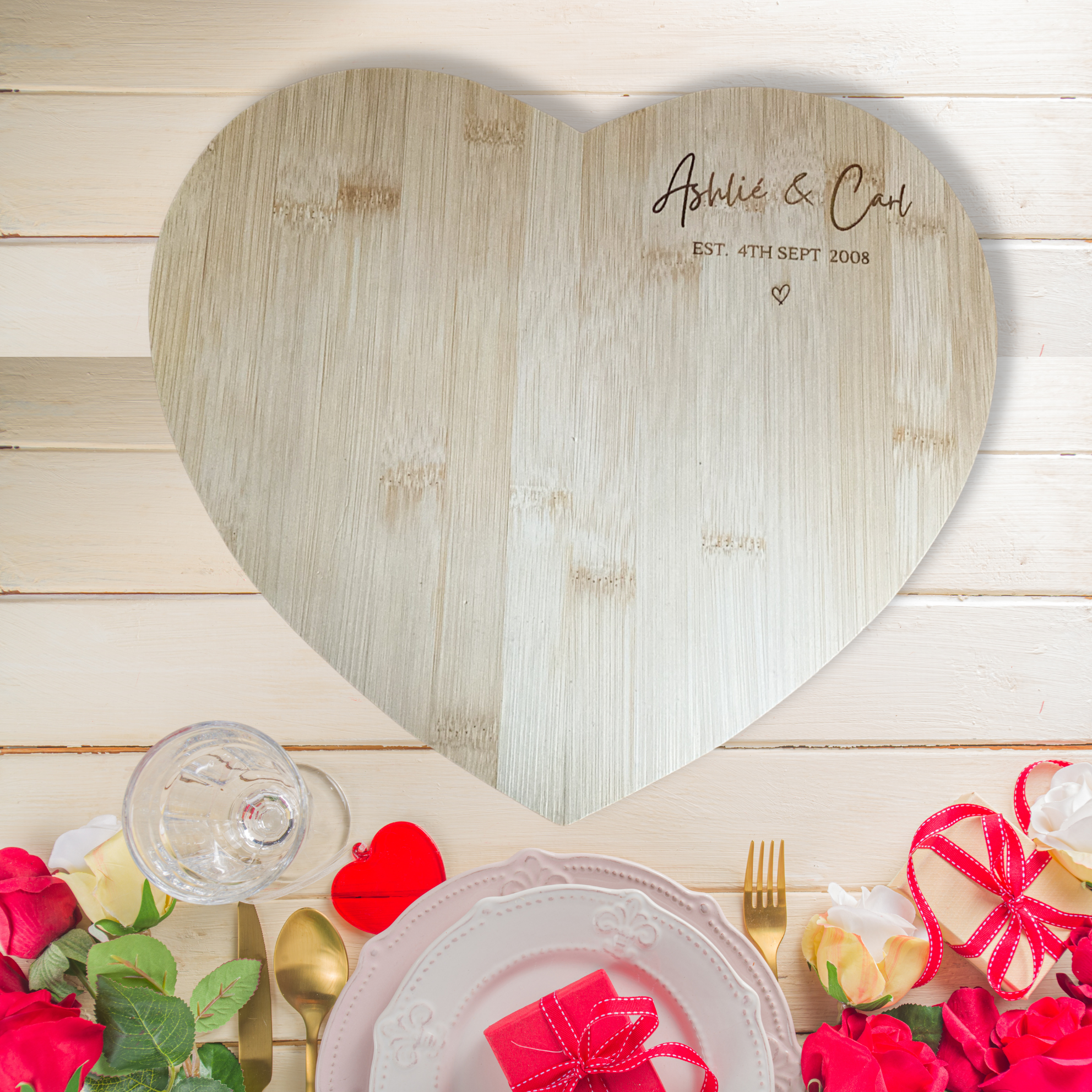 Valentines Heart Chopping Board