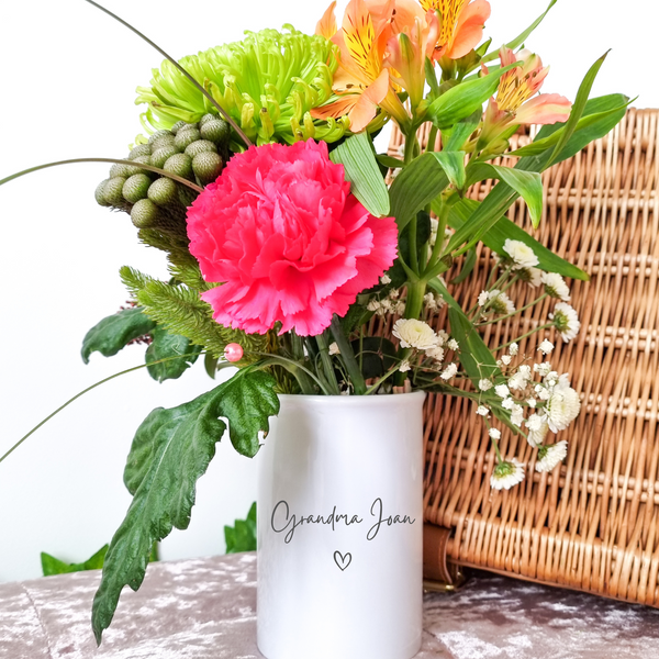 Personalised Vase For Mothers Day