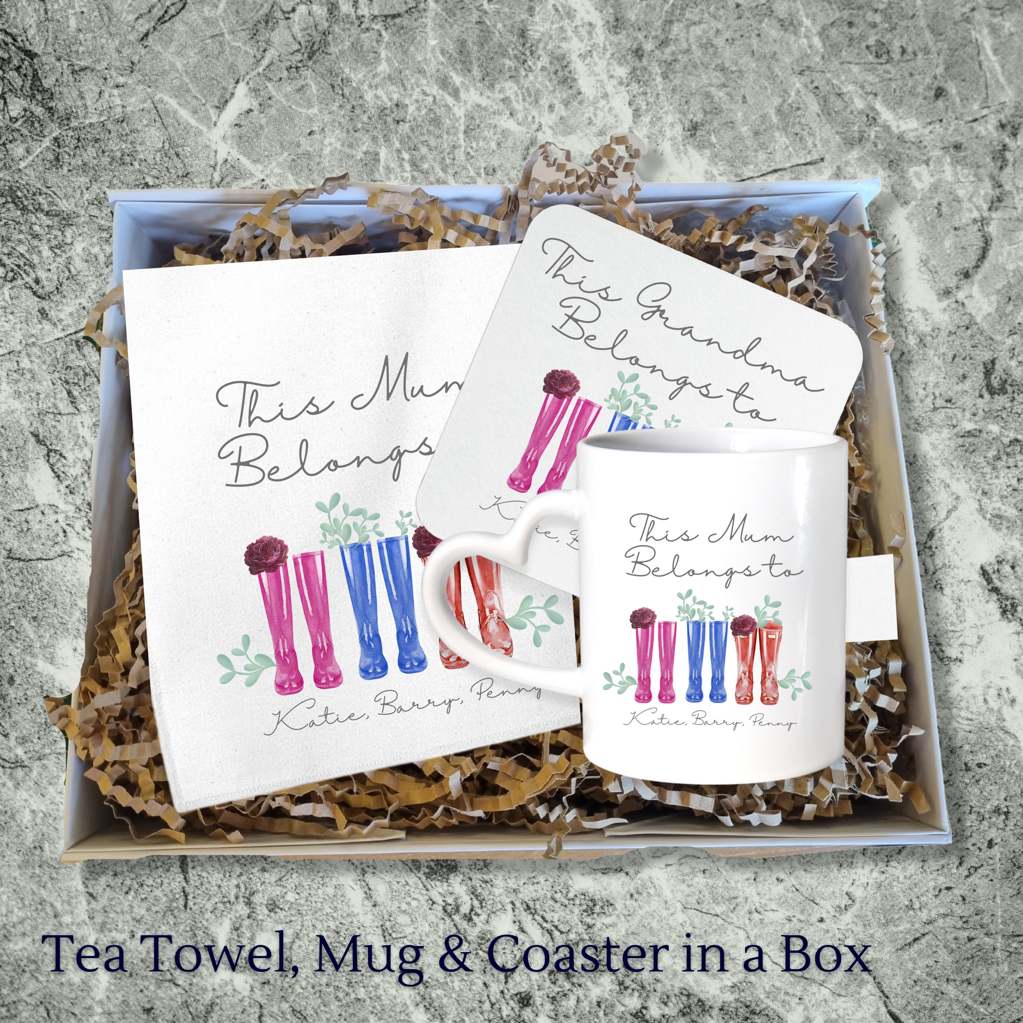 Personalised Wellie Gift Set For Mothers Day