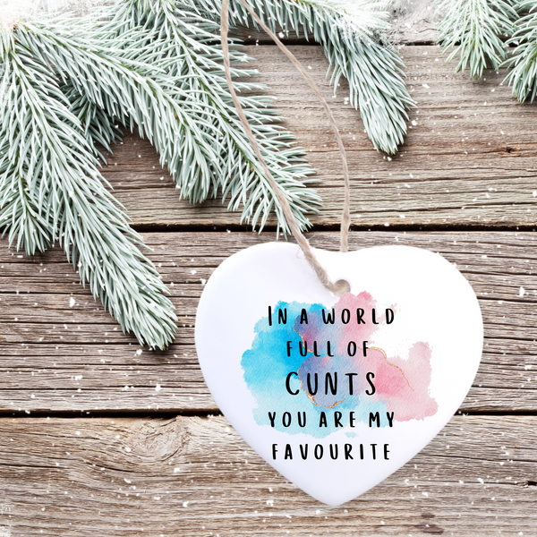 Humour Heart Ornament