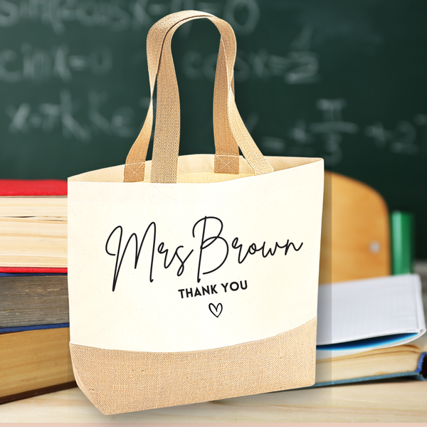 Bolsa de mano personalizada para profesores