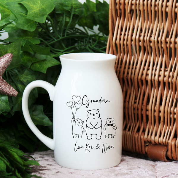 Personalised Family Tree Vase Gift For Mothers