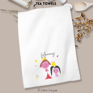 Personalised Kids Artwork Tea Towel