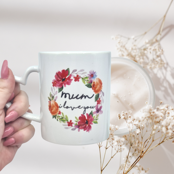 Taza personalizada con proverbio "Te amo mamá"