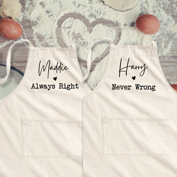 Personalised Valentines Apron Set