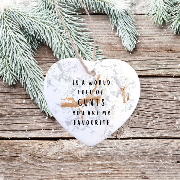 Humour Heart Ornament