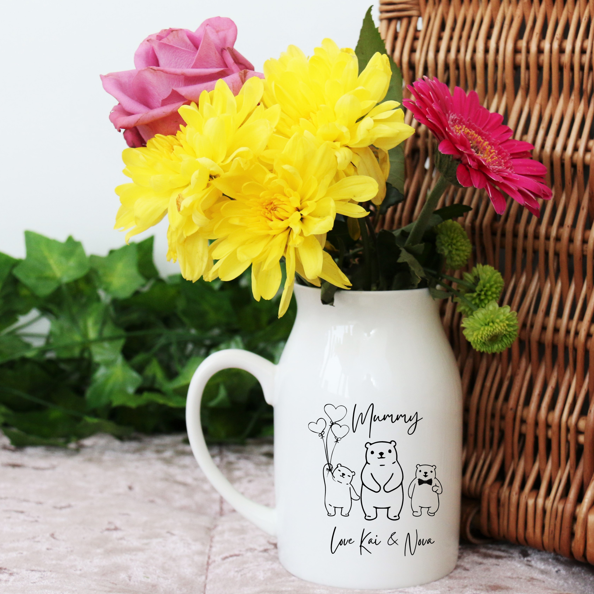 Personalised Family Tree Vase For Mothers Day