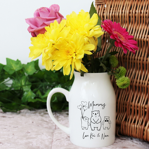 Personalised Family Tree Vase Gift For Mothers