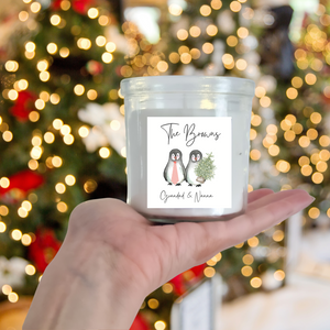 Personalised Penguin Candle For Grandparents