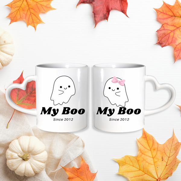 Personalised Halloween Couple Mug Set