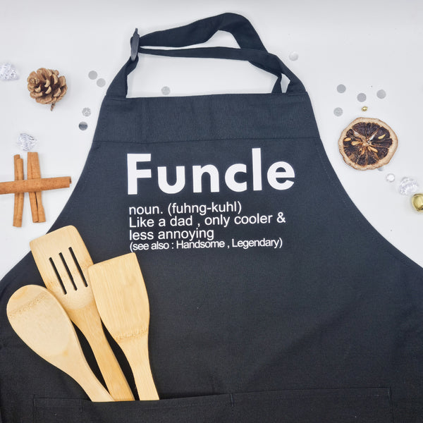 Personalised Fun Auntie & Uncle Aprons Gift Set
