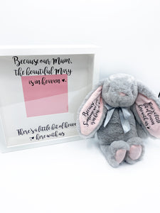 Personalised Remembrance Bunny & Photo Frame Bundle