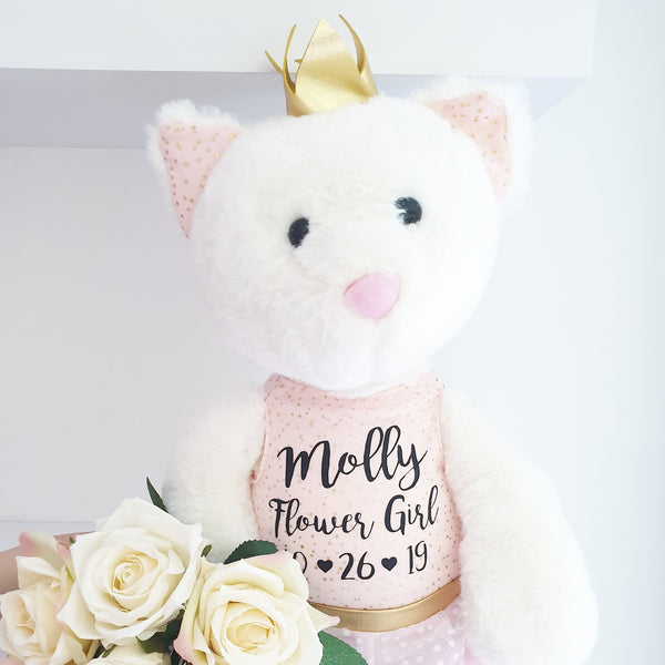 Regalo personalizado de princesa gato florista
