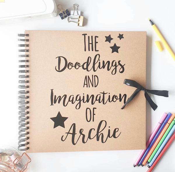 Personalised The Doodlings & Imagination Scrapbook