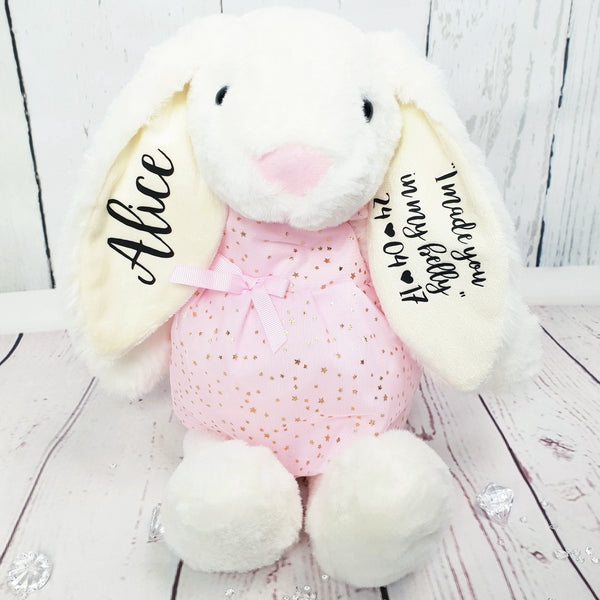 Bridesmaid Large White Bunny with Pink Nose