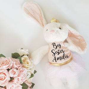 Personalised Princess Bunny Soft Toy
