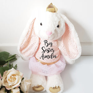 Personalised Luxury Classic Siblings Bunny Soft Toy