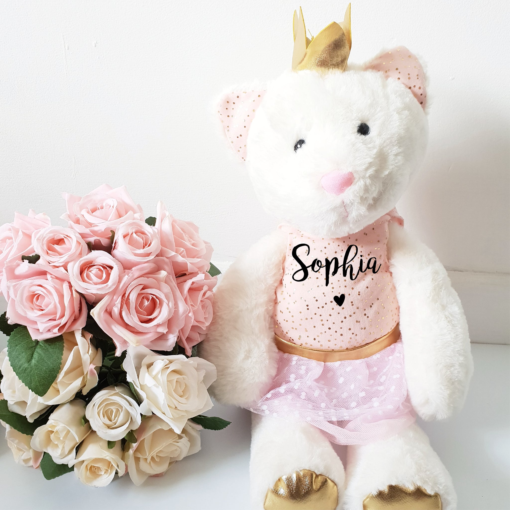 Personalised Princess Cat Soft Toy
