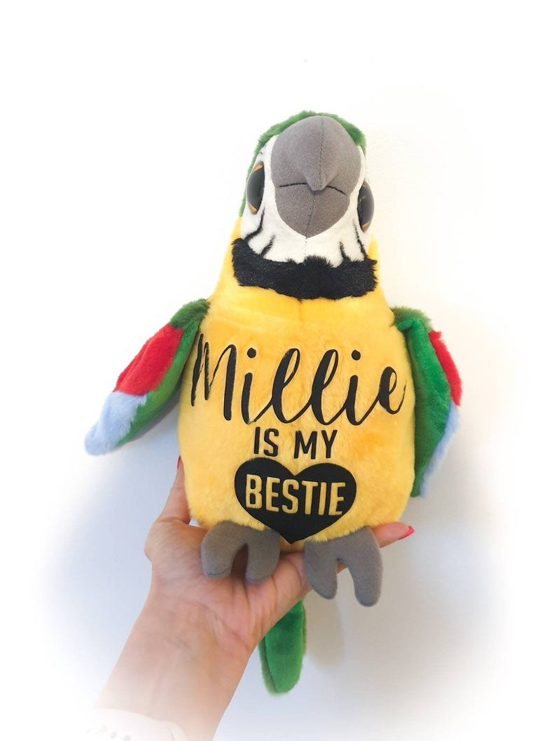 Personalised Dog Toy Parrot
