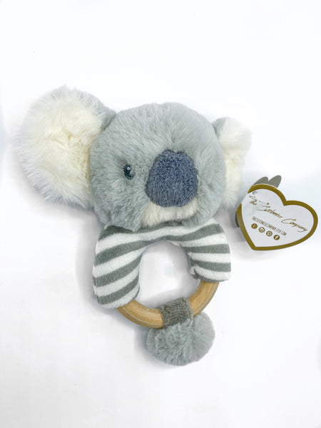 Sonajero de bebé Koala ecológico personalizado