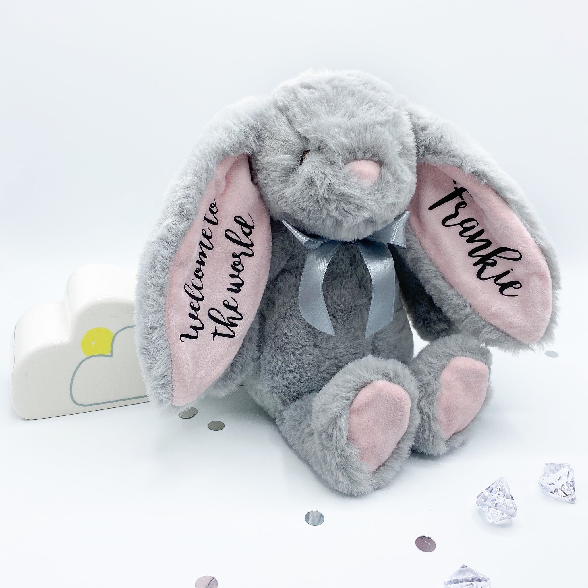 Personalised "Welcome To The World" New Baby Bunny Soft Toy