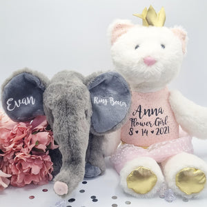 Personalised Eco-Friendly 11 Inch Elephant Soft Toy