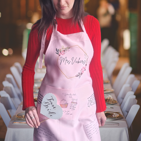 Personalised Bridal Apron for Her