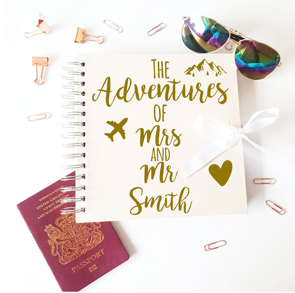 Personalised The Adventure's Of Mr & Mrs Ivory Scrapbook