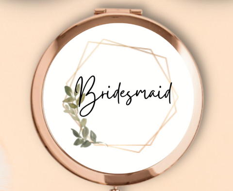 Personalised Compact Mirrors for Bridesmaids