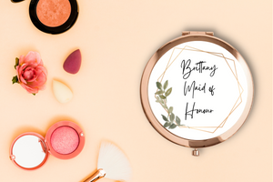 Maid of Honour Personalised Compact Mirrors