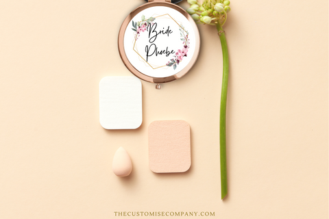 Personalised Compact Mirrors for Brides