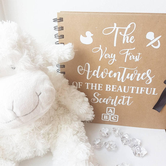 Personalised The Very First Adventures Of The Beautiful . . . Scrapbook