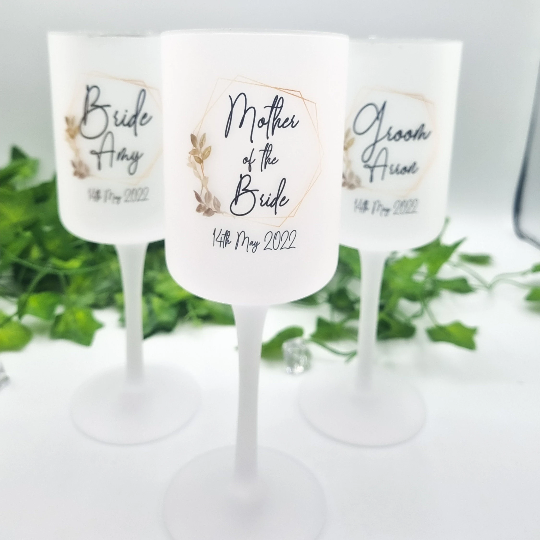 Personalised Wine Glass For Bride