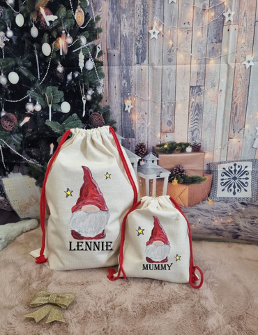 Personalised Gonk Santa Sacks