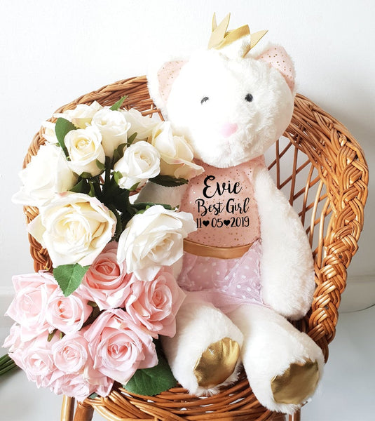 Personalised Princess Cat Flower Girl Gift