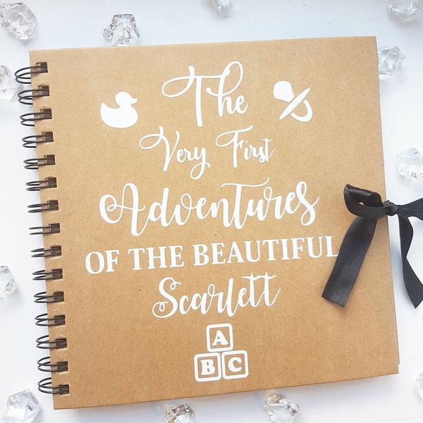 Personalised The Very First Adventures Of The Beautiful . . . Scrapbook