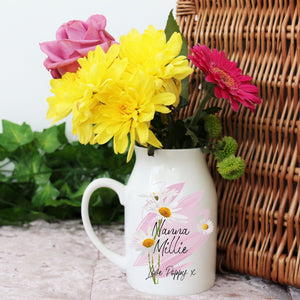 Nanna Personalised Daisy Design vase