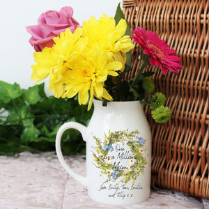 Personalised Mothers Day Vase with handle